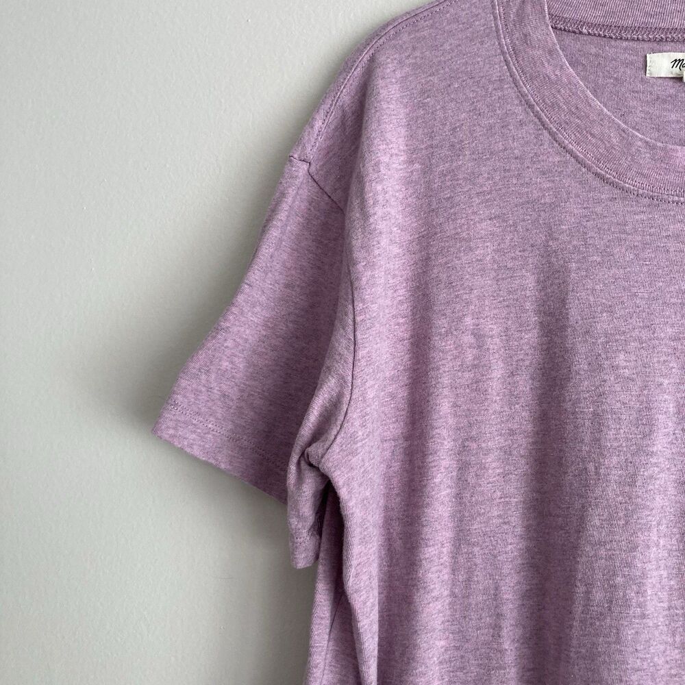 Madewell Lilac Crewneck Midi T-Shirt Dress - Picture 4 of 8